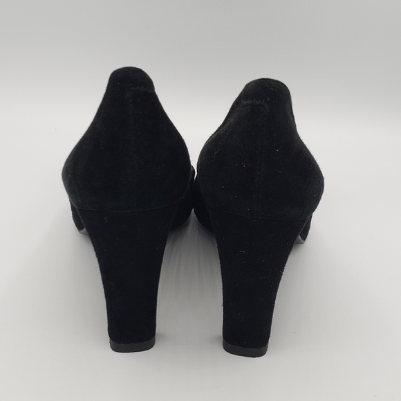 VANELi Black Suede Bow Pointed Toe Heels, Size 8 - Picture 11 of 12